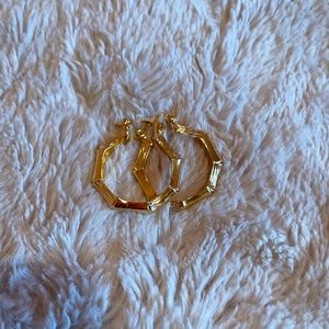 Gold filled hoop earrings 25mm